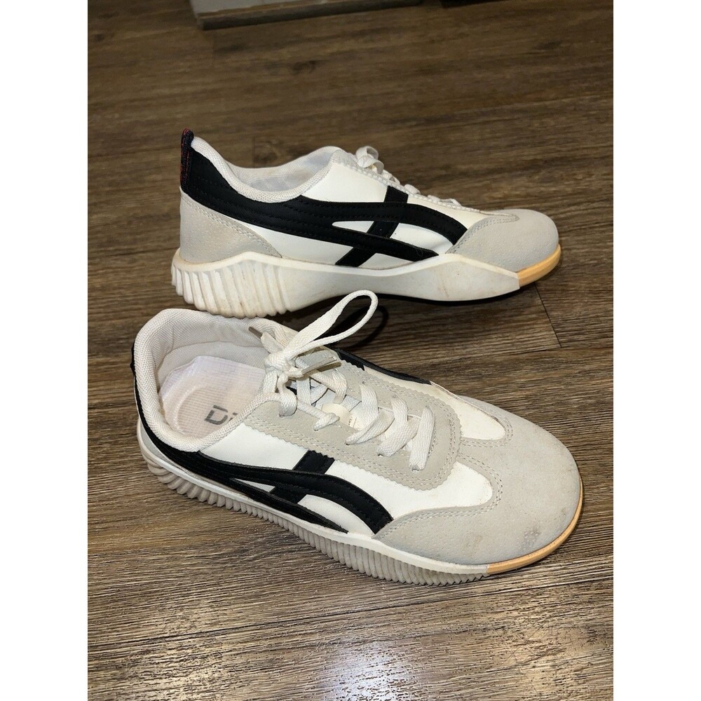 Classic Women's White and Black Athletic Sneakers